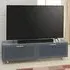 Sofia Large TV Stand with Glass Top - Grey
