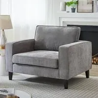 Soho 1-Seater Sofa - Grey, Fabric