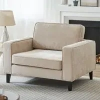 Soho 1-Seater Sofa - Stone, Fabric