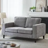 Soho 2-Seater Sofa - Grey, Fabric