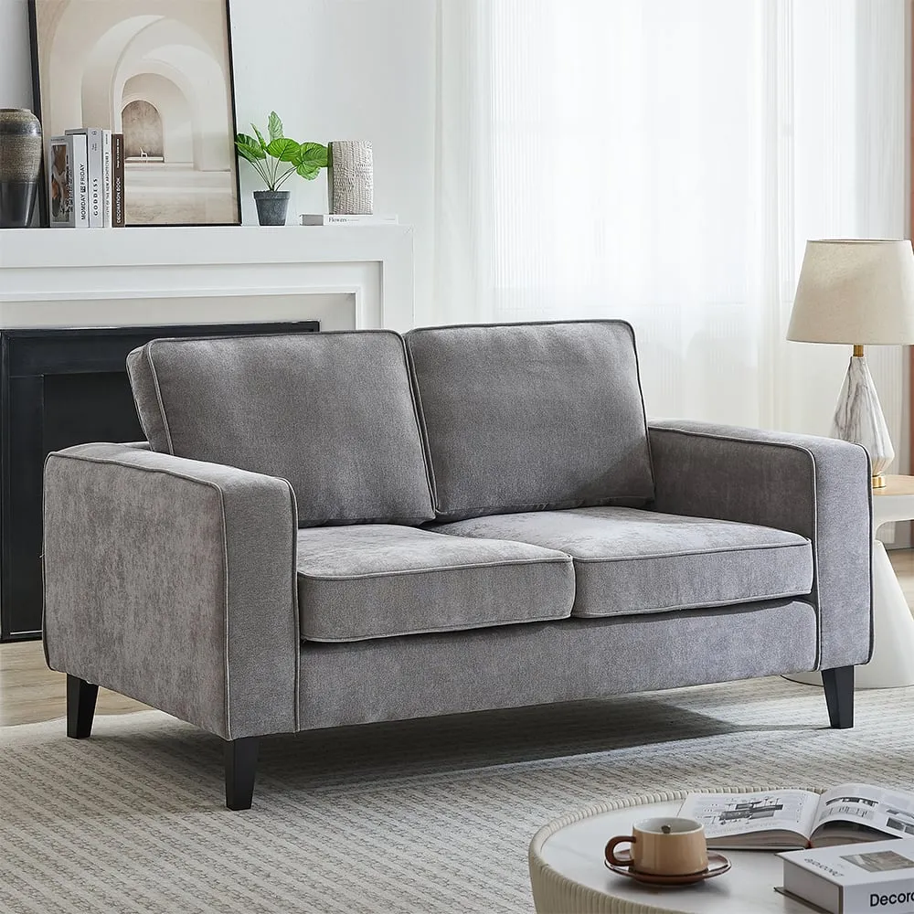 Soho 2-Seater Sofa - Grey, Fabric