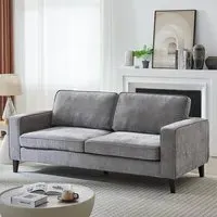 Soho 3-Seater Sofa - Grey, Fabric