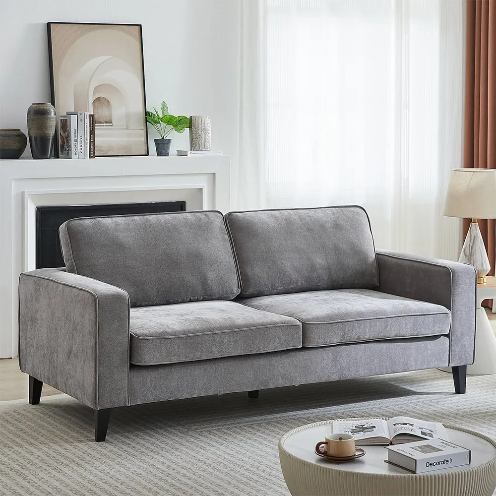 Soho 3-Seater Sofa - Grey, Fabric