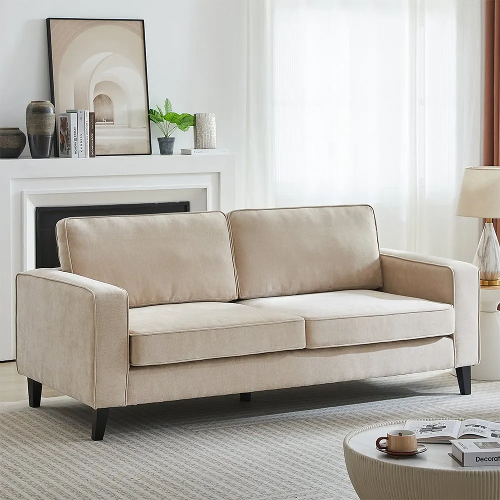 Soho 3-Seater Sofa - Stone, Fabric