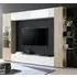 Solana Entertainment Unit - White, Cadiz Oak