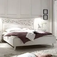 Solar Super King Size Bed Frame - Serigraphed White