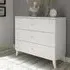 Solar Wooden 3 Drawer Chest - Serigraphed White