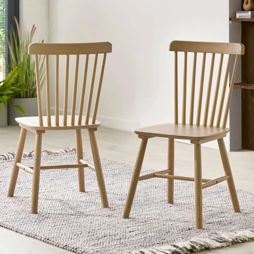 Soldotna Oak Dining Chairs - Pair