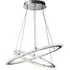 Solexa LED 2 Ring Ceiling Pendant Light - Chrome