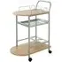 Solna 2-Tier Drinks Trolley with Wheels - Beech