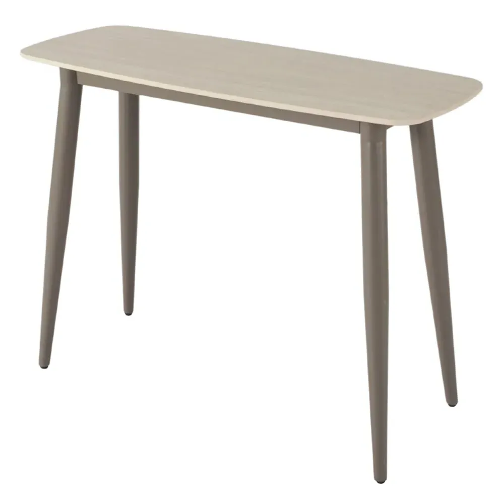 Solomona Rectangular Console Table - Matt Latte, Ceramic image