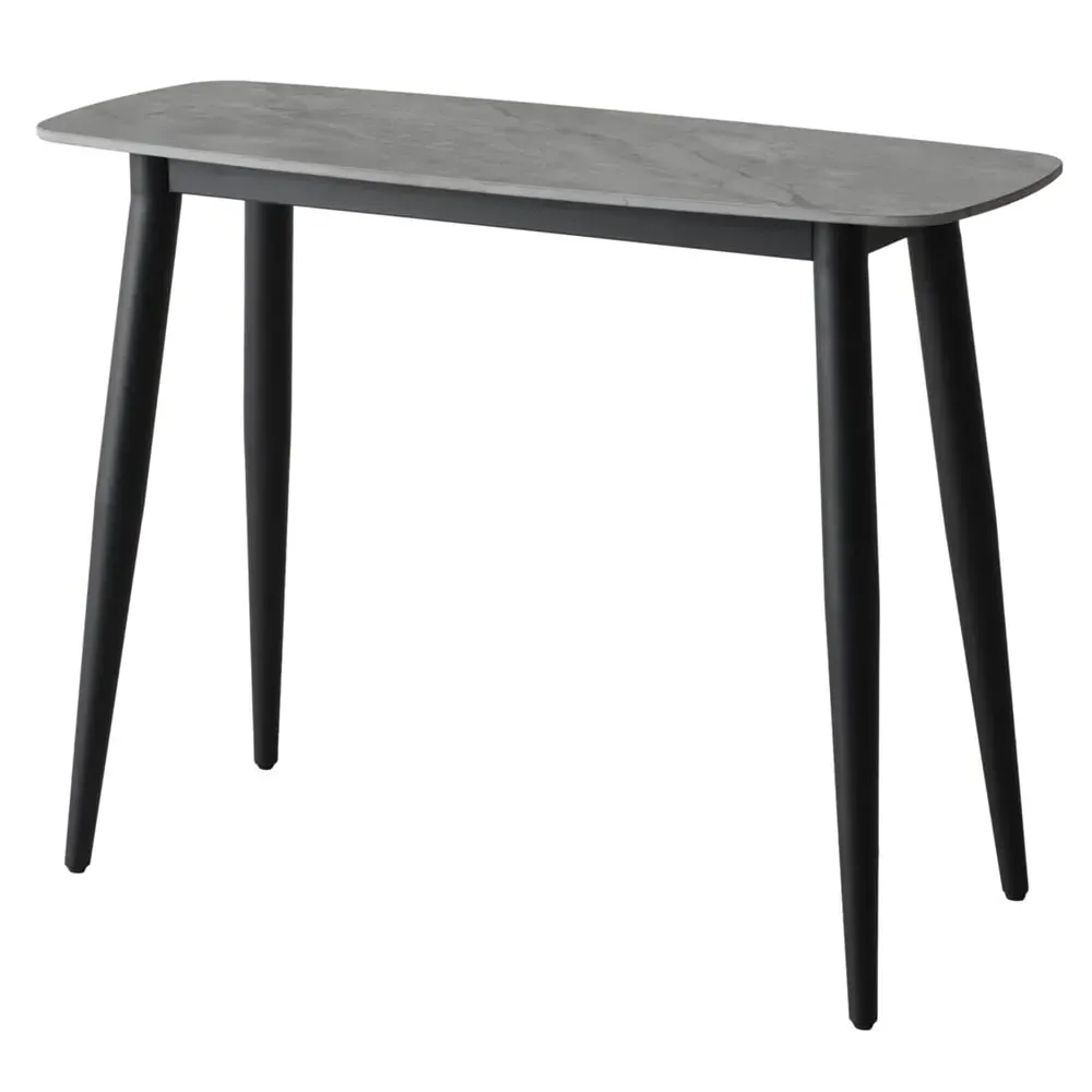 Solomona Rectangular Console Table - Ruibei Grey, Ceramic