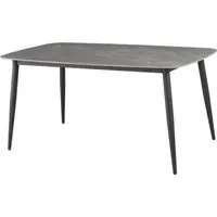Solomona Rectangular Dining Table - Ruibei Grey, Ceramic