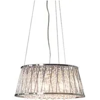 Sophia 5 Light Crystal Ceiling Pendant Light - Chrome, Clear