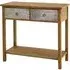 Sophia Console Table with 2 Drawers - Natural, Fir Wood