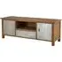 Sophia TV Stand with 2 Doors and 1 Drawer - Natural, Fir Wood