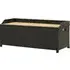 Sophiya Garden Storage Bench with Seating - Black, Poly Rattan