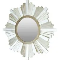 Sorel Strip Design Wall Mirror - Silver, Champagne