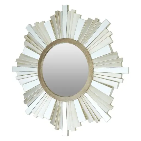 Sorel Strip Design Wall Mirror - Silver, Champagne