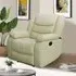 Sorreno 1-Seater Recliner Sofa - Ivory, Bonded Leather