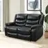 Sorreno 2-Seater Recliner Sofa - Black, Bonded Leather