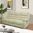 Sorreno 3-Seater Recliner Sofa - Ivory, Bonded Leather