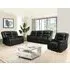Sorreno 3+2+1 Recliner Sofa Set - Black, Bonded Leather