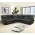 Sorreno Corner Recliner Sofa - Black, Bonded Leather