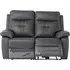 Sotra 2-Seater Electric Recliner Sofa with USB - Charcoal, Faux Leather
