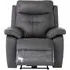 Sotra Electric Recliner Armchair with USB - Charcoal, Faux Leather