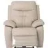 Sotra Electric Recliner Armchair with USB - Stone, Faux Leather