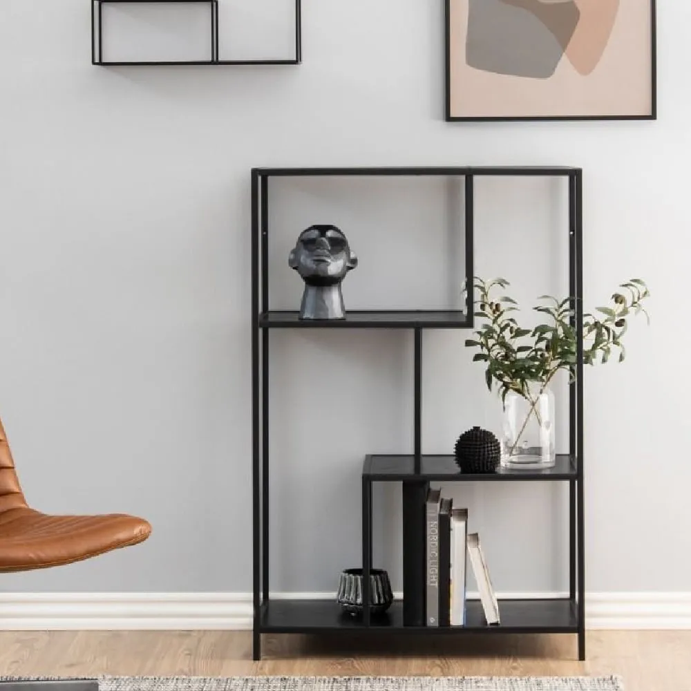Sparks 3-Shelf Bookcase - Black