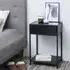 Sparks Bedside Cabinet with 1 Door - Ash Black, Wood