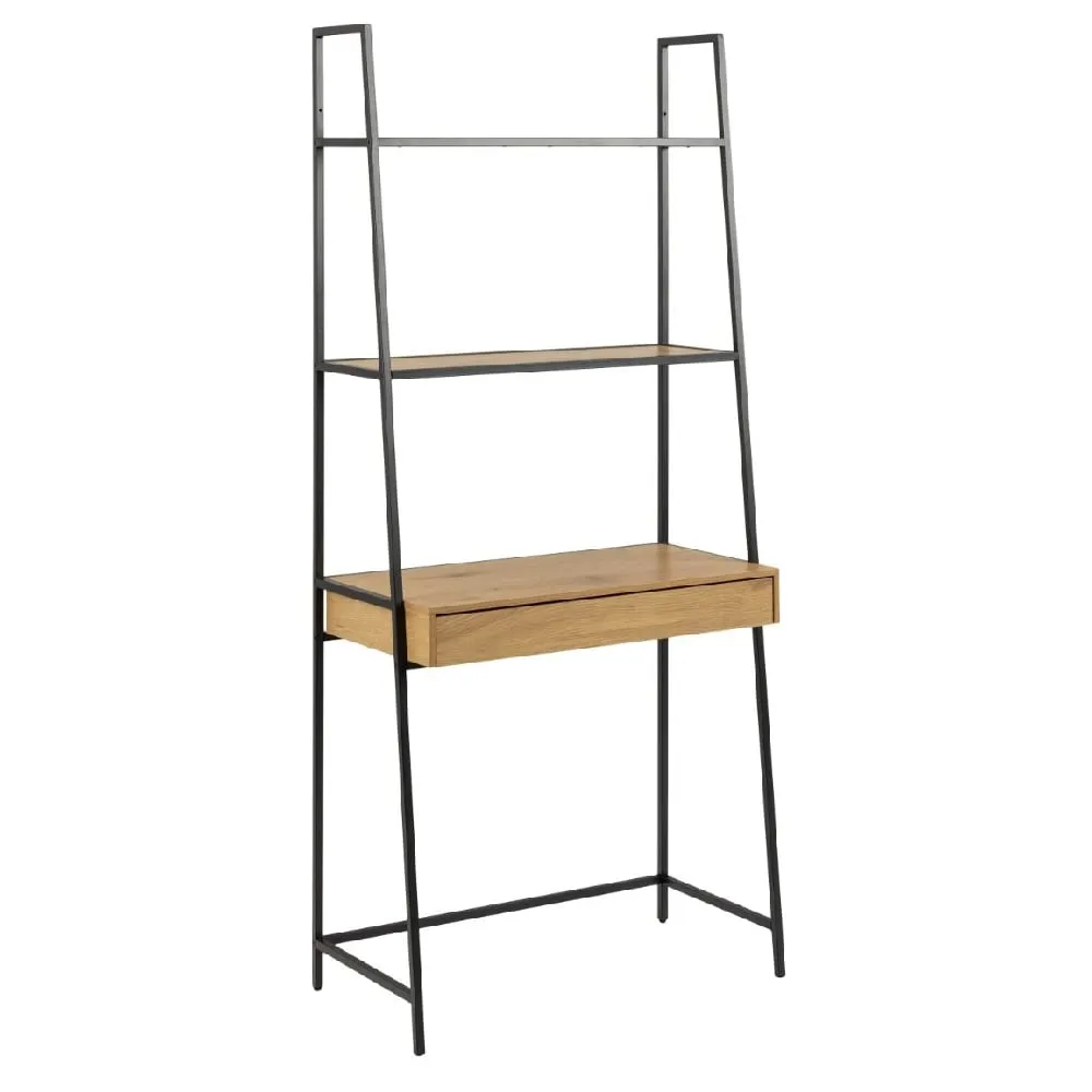 Sparks Bookcase with 1 Drawer - Oak, Black