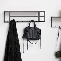 Sparks Coat Rack - Black, Oak