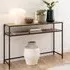 Sparks Console Table with 1 Shelf - Oak, Black