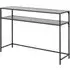 Sparks Console Table with Shelf - Ash Black, Wood