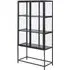 Sparks Display Cabinet with 2 Doors - Ash Black, Wood