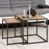 Sparks Nest of 2 Tables - Black, Oak