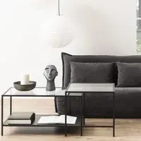 Sparks Nesting Coffee Tables - Black, Glass