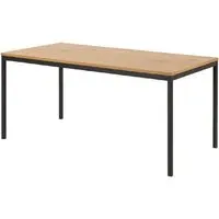 Sparks Rectangular Dining Table - Oak, Black