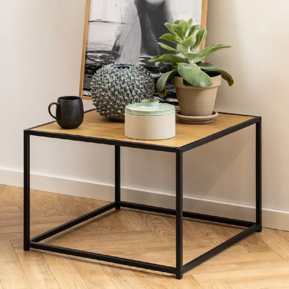Sparks Square Coffee Table - Black, Oak
