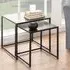Sparks Square Nest of 2 Tables - Ash Black, Wood