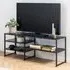 Sparks TV Stand with 3 Shelves - Black