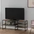 Sparks TV Stand with 3 Shelves - Black, Oak