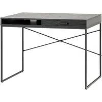 Sparks Wooden Laptop Desk with Drawer - Ash Black