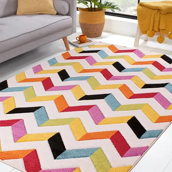 Spectra Carved Coral Rug - Multi-Colour, Polypropylene image