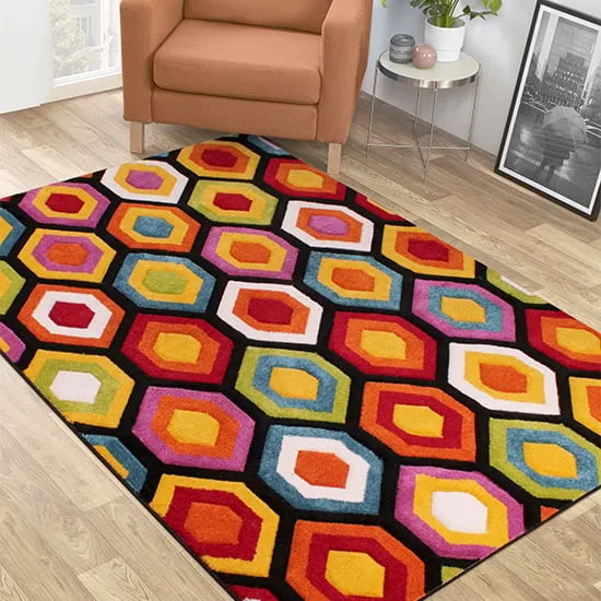 Spectra Carved Marco Rug - Multi-Colour, Polypropylene