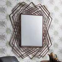 Spectra Rectangular Wall Mirror - Copper, Metal alternate view