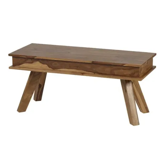 Spica Dining Bench - Natural, Sheesham